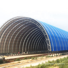 Large span space frame coal fired power plant